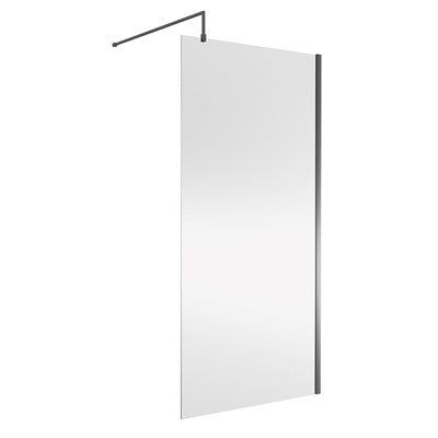 Ralus 800mm Wetroom Panel With Support Bar