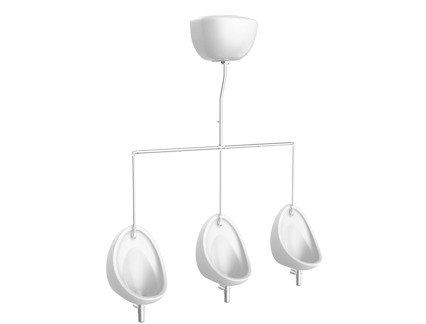 Warwick Exposed 3 Bowl Urinal Pack