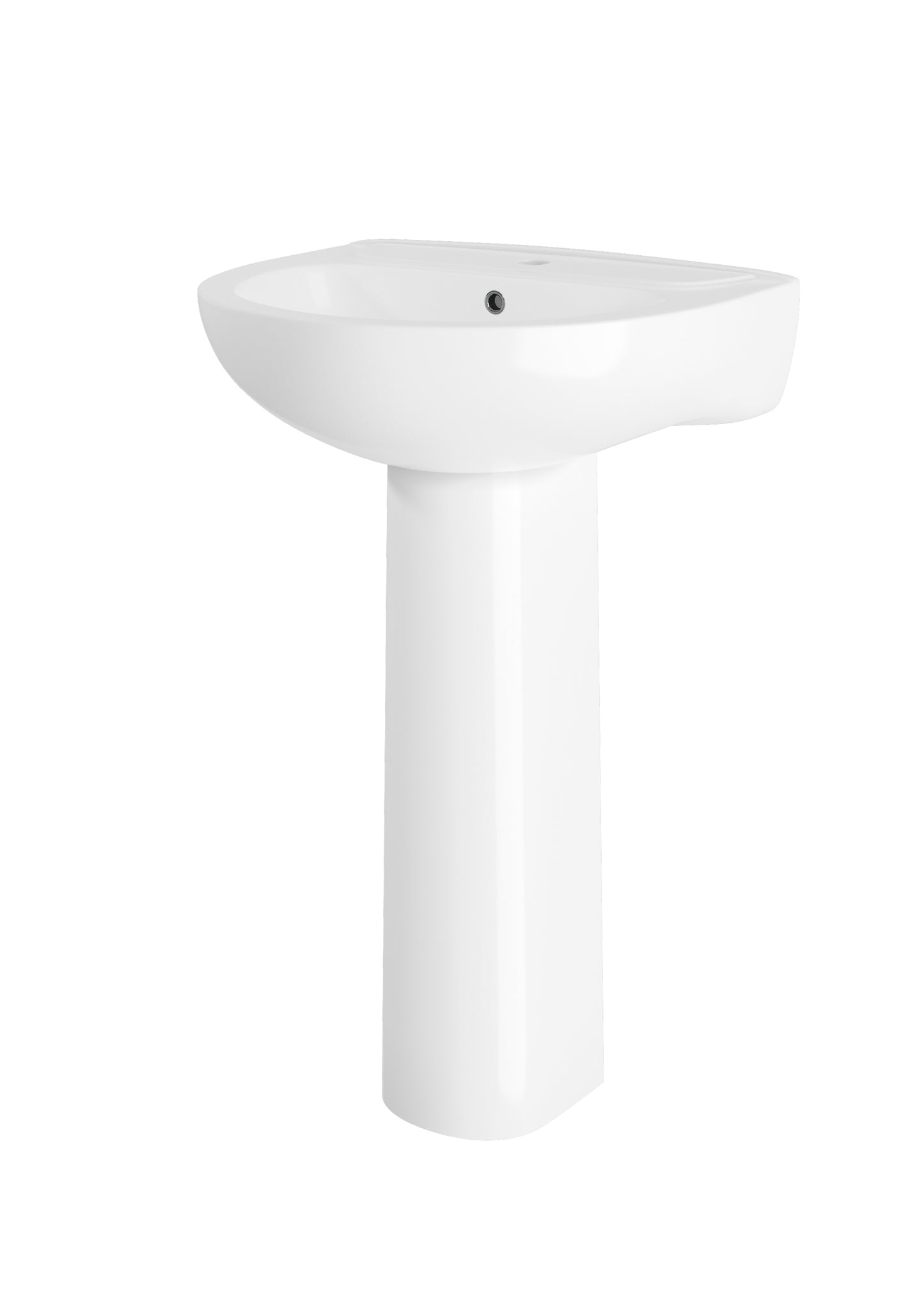 Azara 560mm 1 Tap Hole Basin & Pedestal