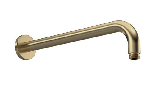 Fixed Shower Heads Wall-Mounted Arm Brushed Brass