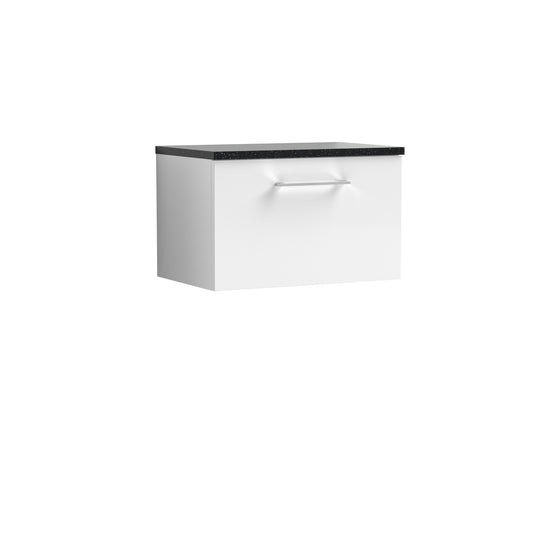 Nuie 600mm Wall Hung 1-Drawer Vanity With Laminate Top