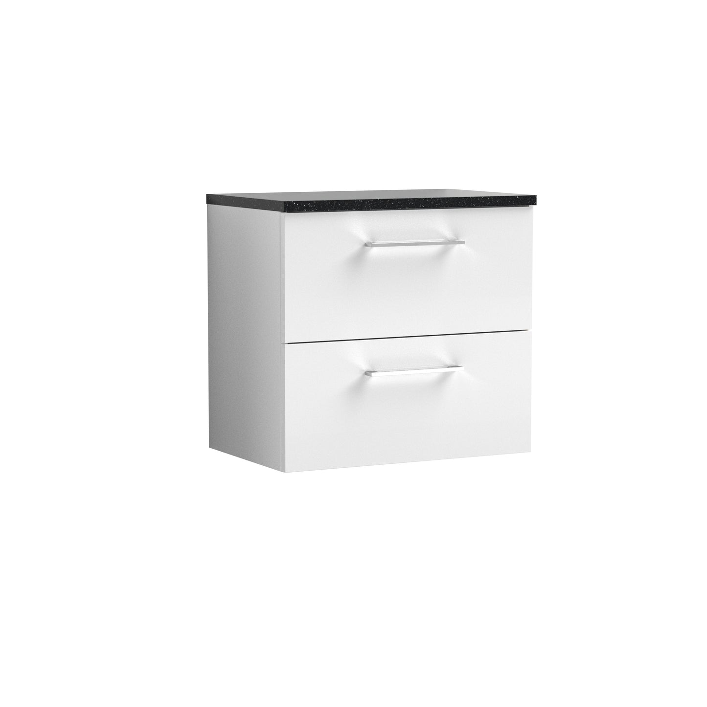 Nuie Arno 600mm Wall Hung 2-Drawer Vanity Unit With Laminate Top