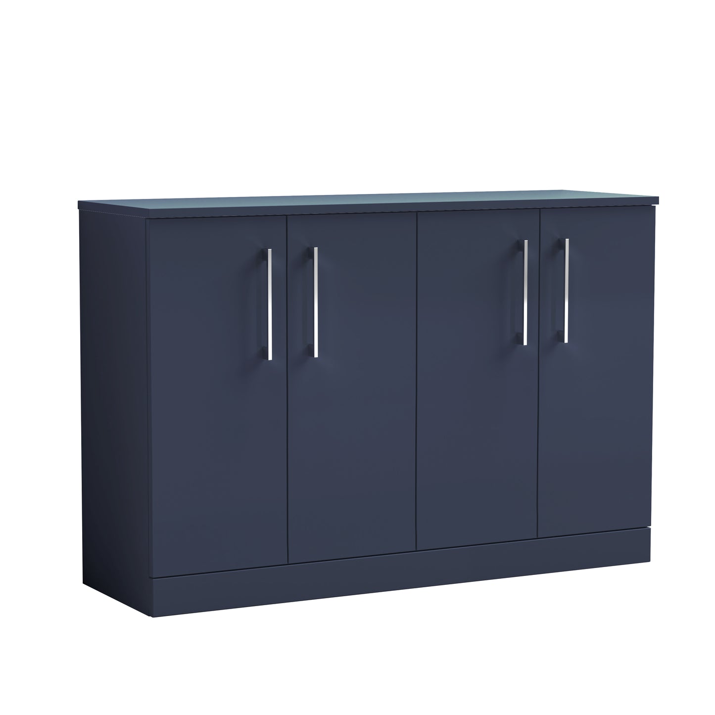 Nuie 1200mm Floor Standing Midnight Blue Vanity Unit With Worktop