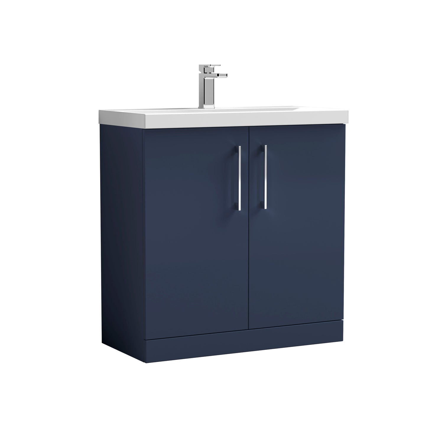 Arno 800mm Floor Standing 2-Door Vanity Unit with Thin-Edge Basin by Nuie