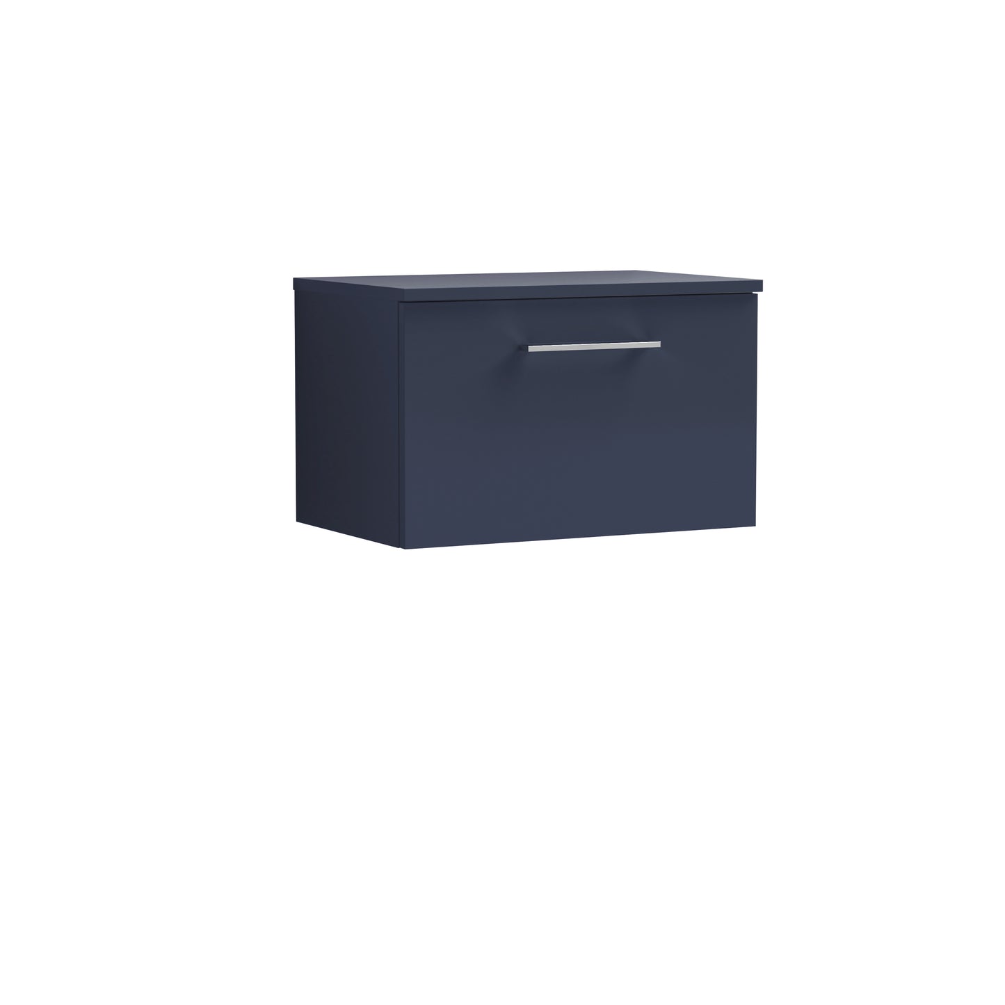 Nuie 600mm Wall Hung 1-Drawer Vanity Unit With Worktop