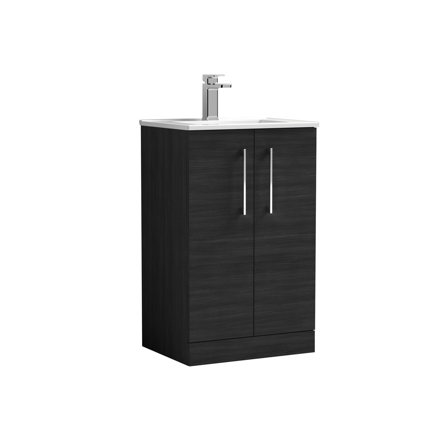 Arno 500mm Floor Standing 2 Door Vanity Unit with Minimalist Basin by Nuie