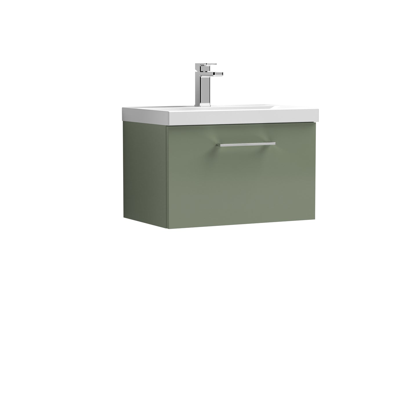 Arno 600mm Wall Hung 1-Drawer Vanity Unit With Thin-Edge Basin by Nuie