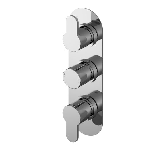 Montcada Triple Thermostatic Valve With Diverter by Synergy
