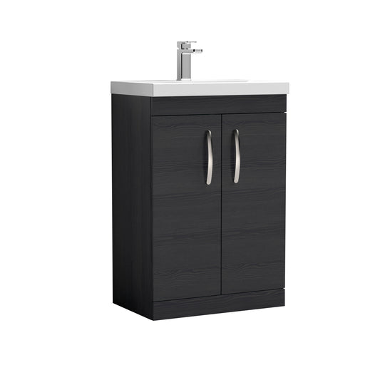 Athena 600mm Floor Standing Vanity Unit with Mid-Edge Basin by Nuie