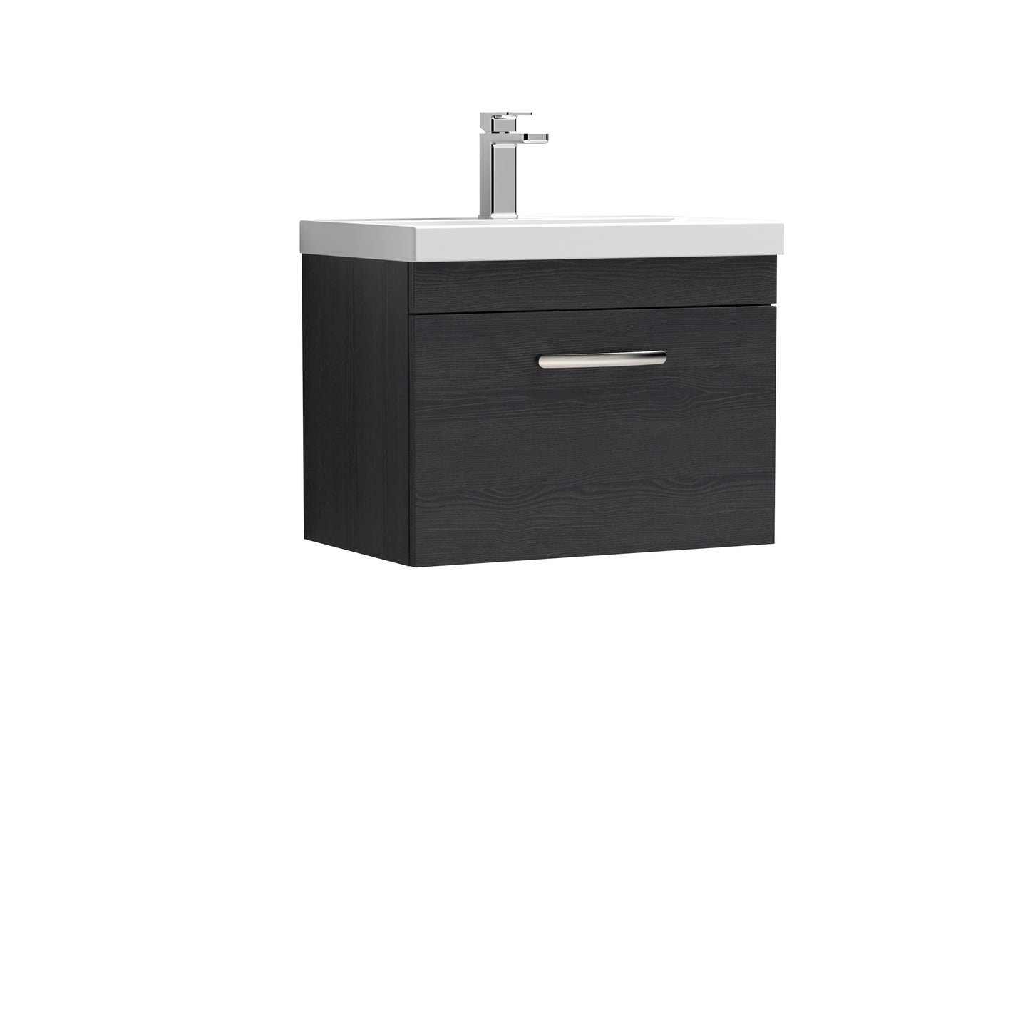 Athena 600mm Wall Hung Single Drawer Vanity Unit with Thin-Edge Basin by Nuie