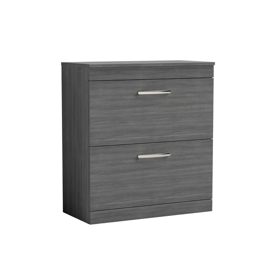 Nuie Athena 800mm Floor Standing Vanity Unit With Worktop & Soft Close Drawers