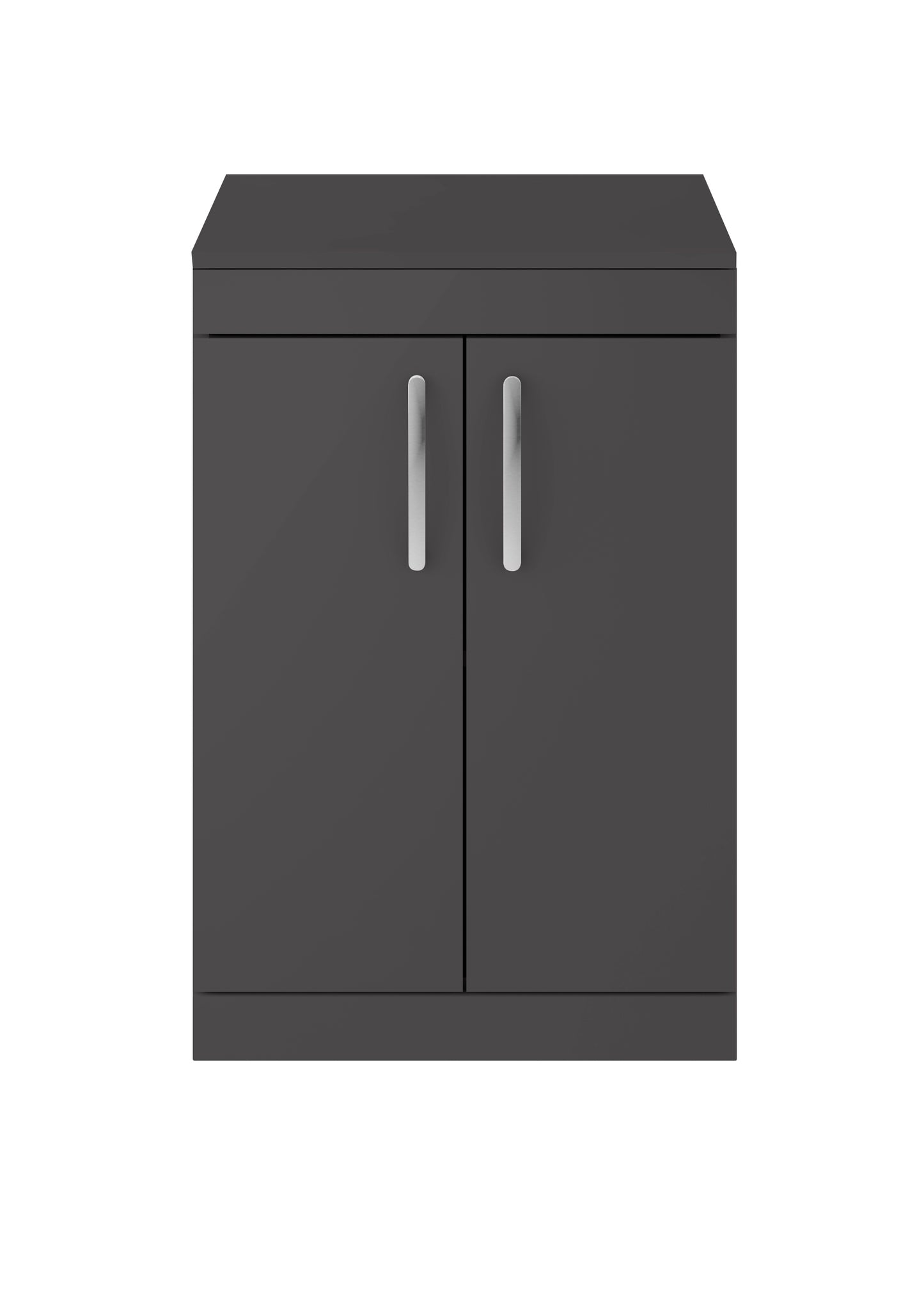 Nuie Athena 600mm Floor Standing 2 Door Vanity Unit With Worktop