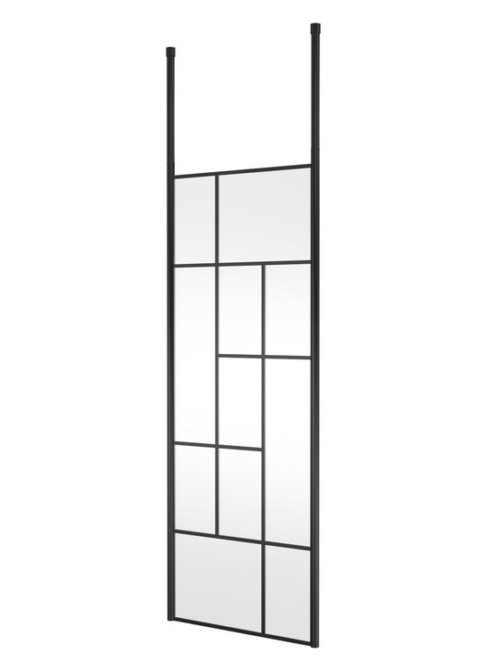 Abstract 760mm  Frame Wetroom Screen with Ceiling Posts