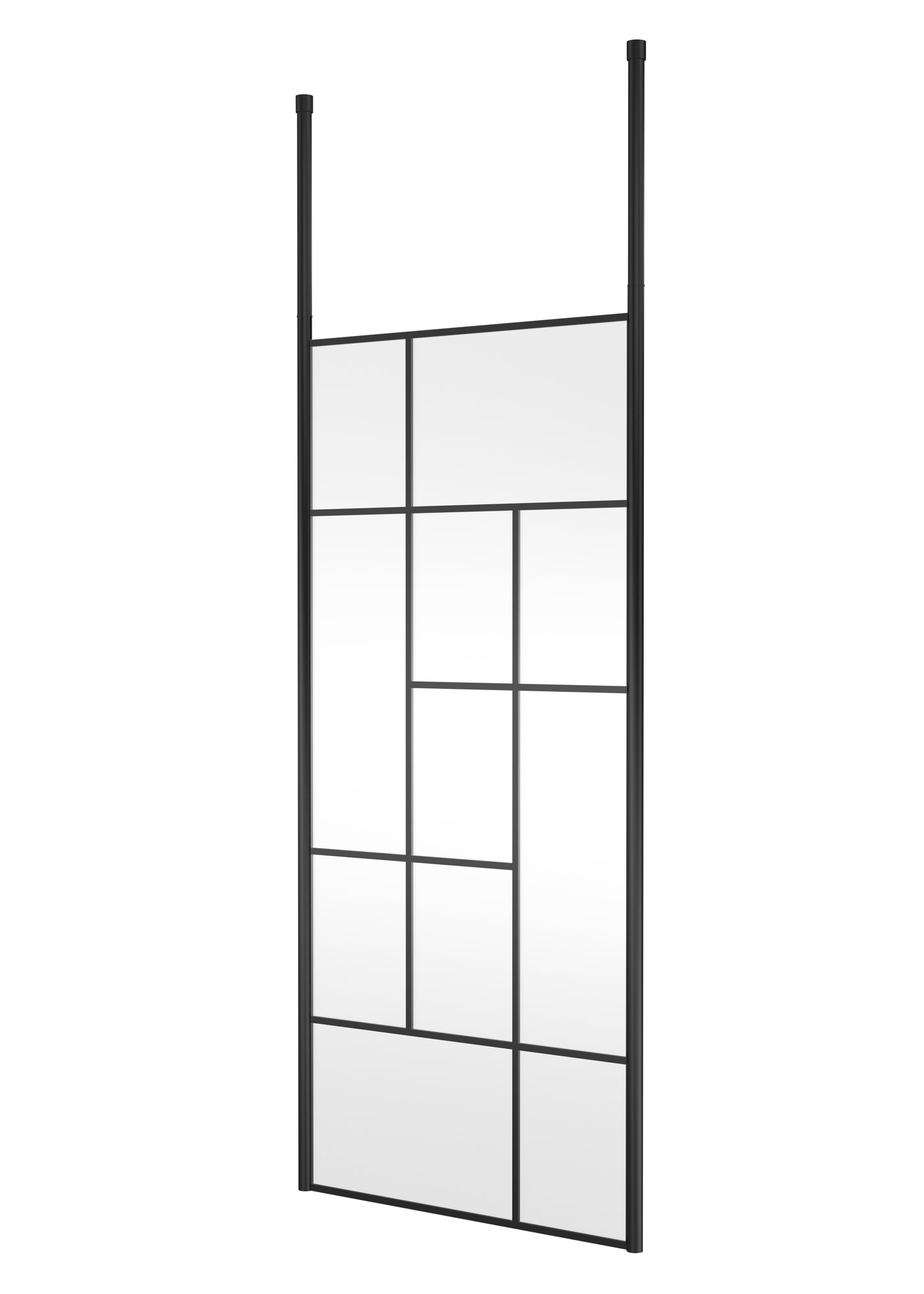 Abstract 900mm  Frame Wetroom Screen with Ceiling Posts