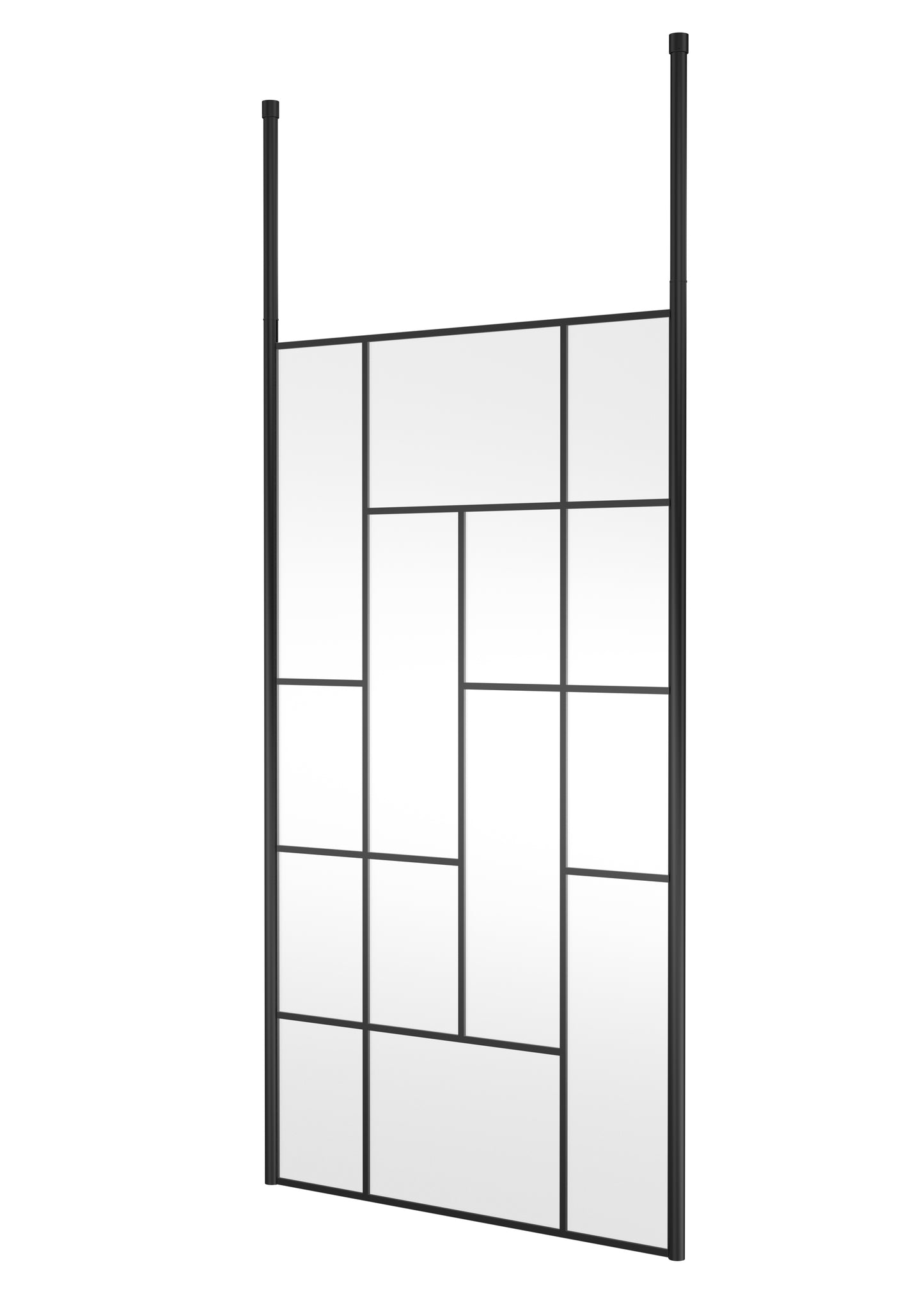Abstract 1100mm  Frame Wetroom Screen with Ceiling Posts