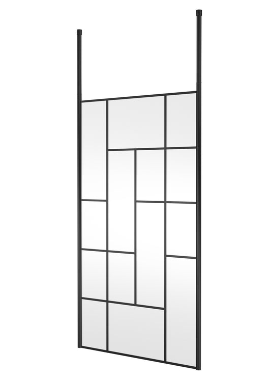 Abstract 1100mm  Frame Wetroom Screen with Ceiling Posts