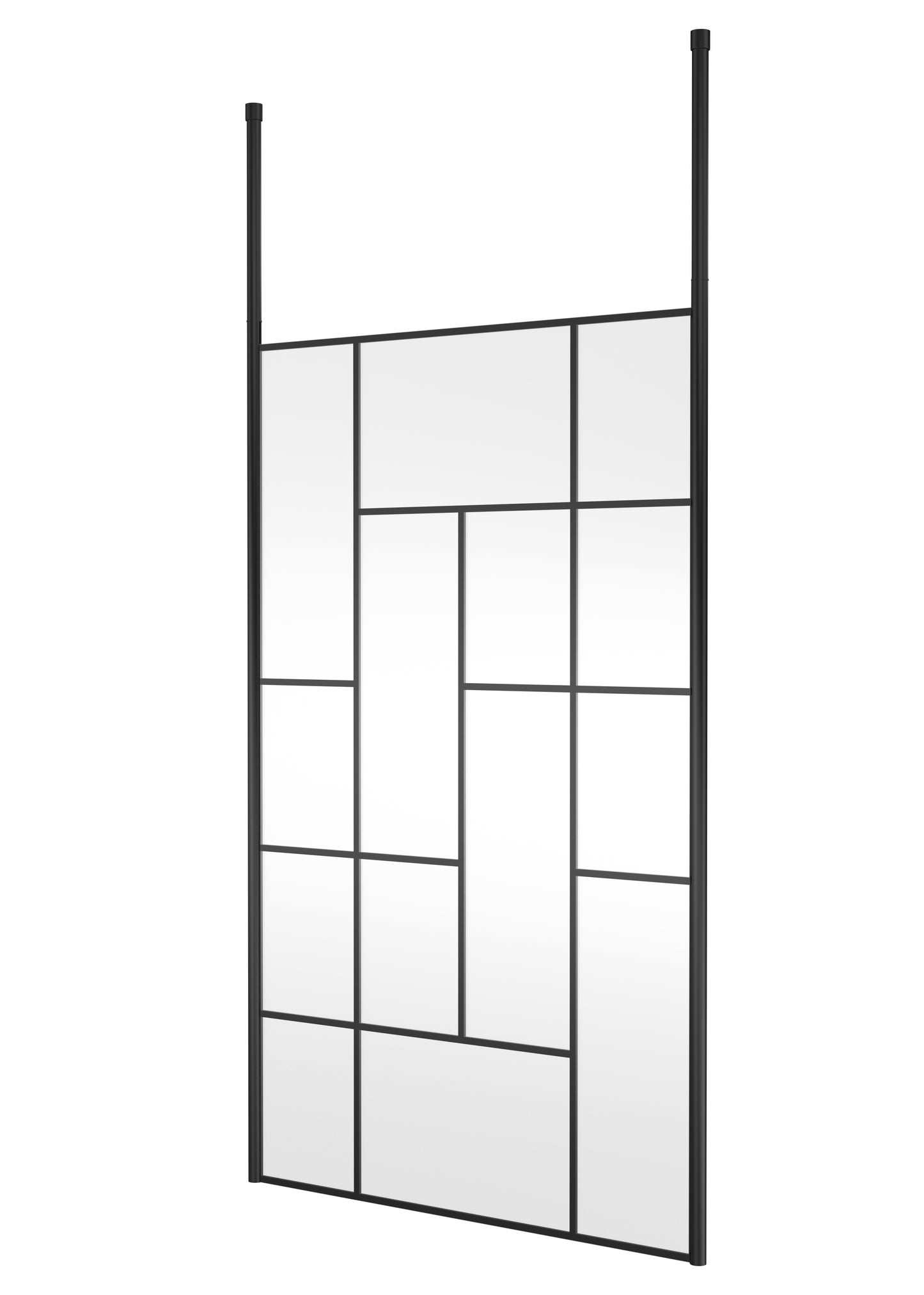 Abstract 1200mm  Frame Wetroom Screen with Ceiling Posts