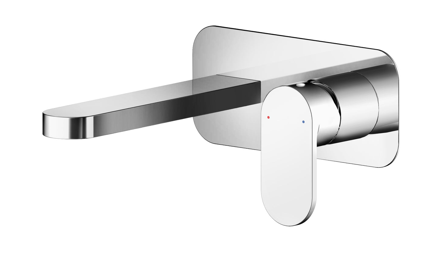 Sidonia Wall Mounted 2 Tap Hole Basin Mixer by Synergy