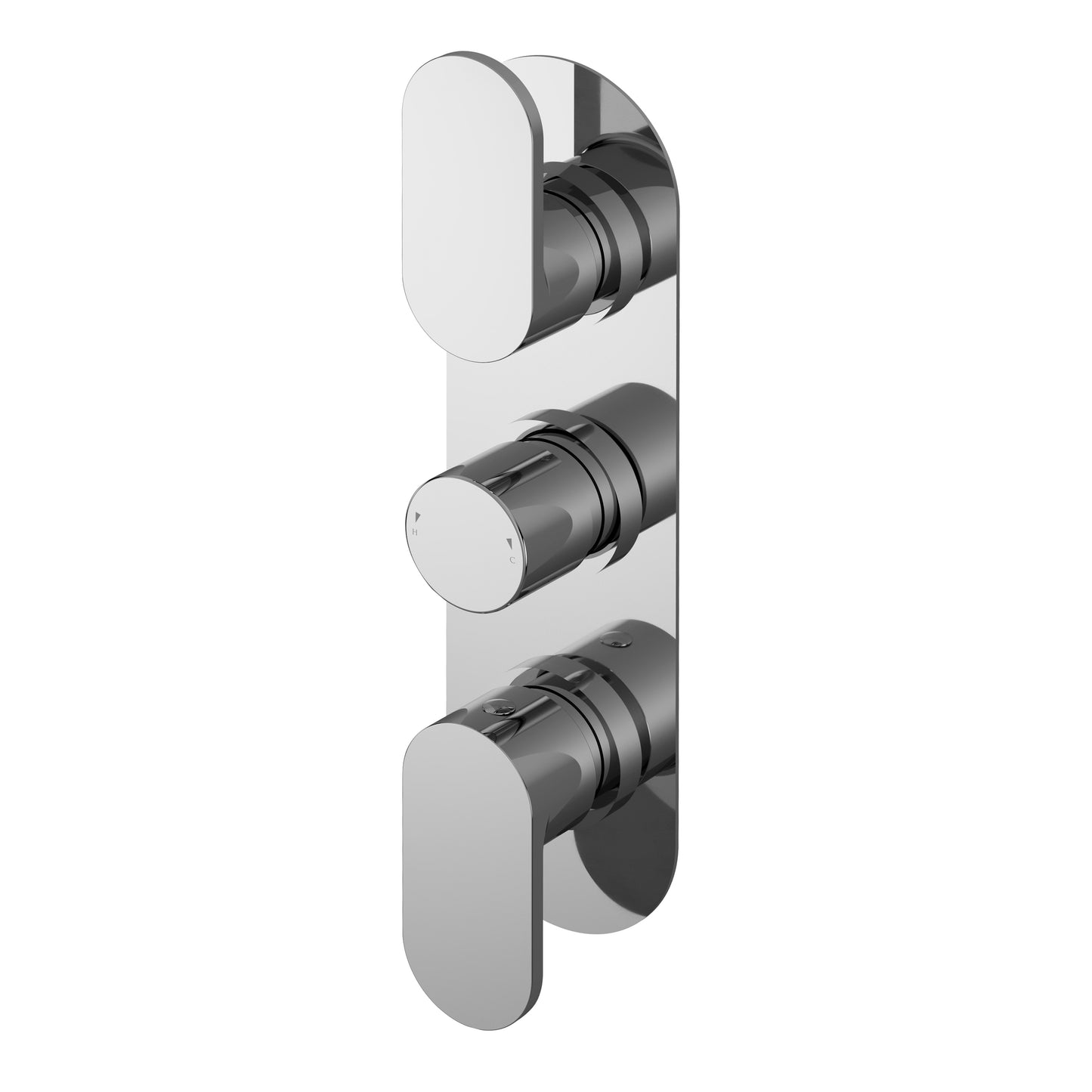 Sidonia Triple Thermostatic Valve - Chrome