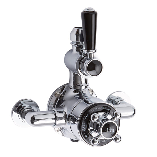 Black Topaz Twin Exposed Shower Valve