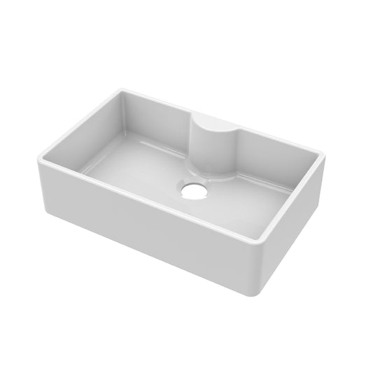 Fireclay Butler Sink comes with Tap Ledge 795 x 500 x 220mm