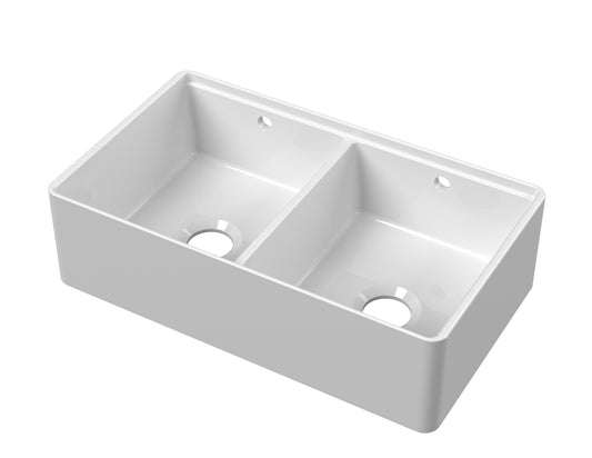 Double Bowl Butler Sink with Ledge 795 x 460 x 220mm