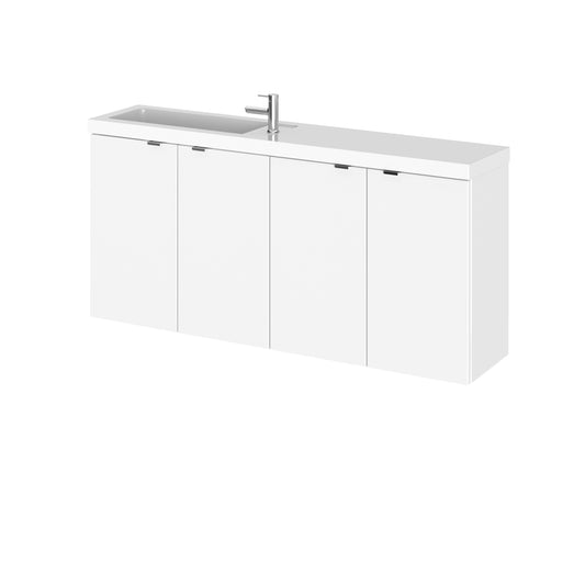 Hudson Reed Fusion 1200mm Compact Wall Hung Vanity Unit & Basin