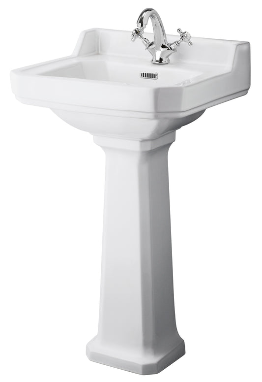Richmond 500mm Basin & Pedestal 1 Tap Hole