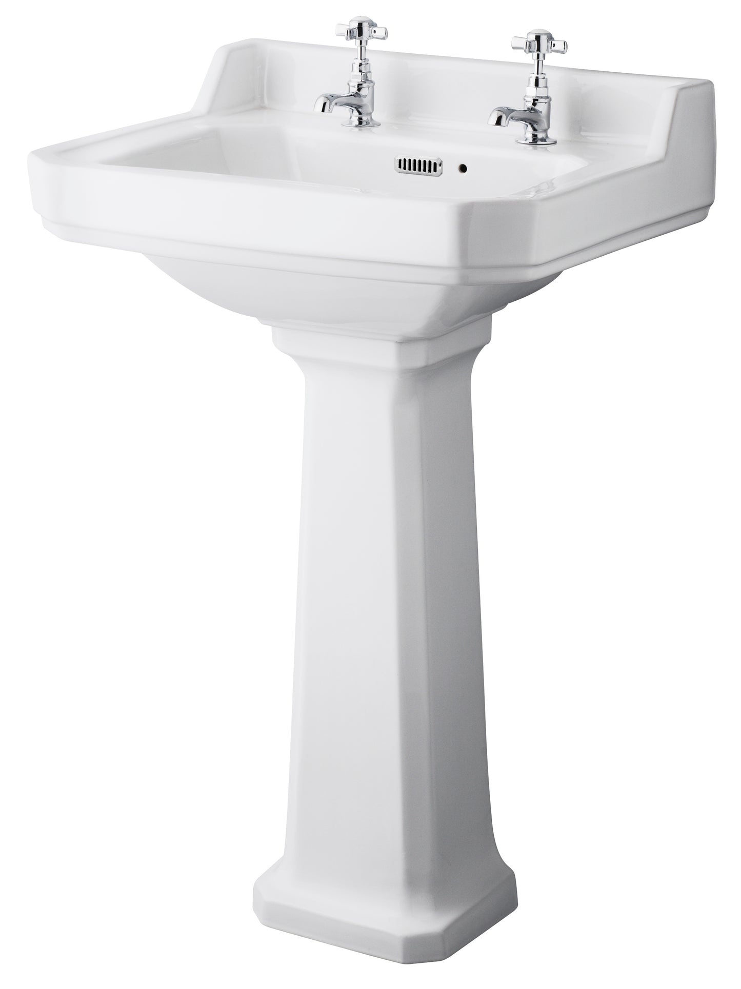 Richmond 560mm 2 Tap Hole Basin & Comfort Height Pedestal