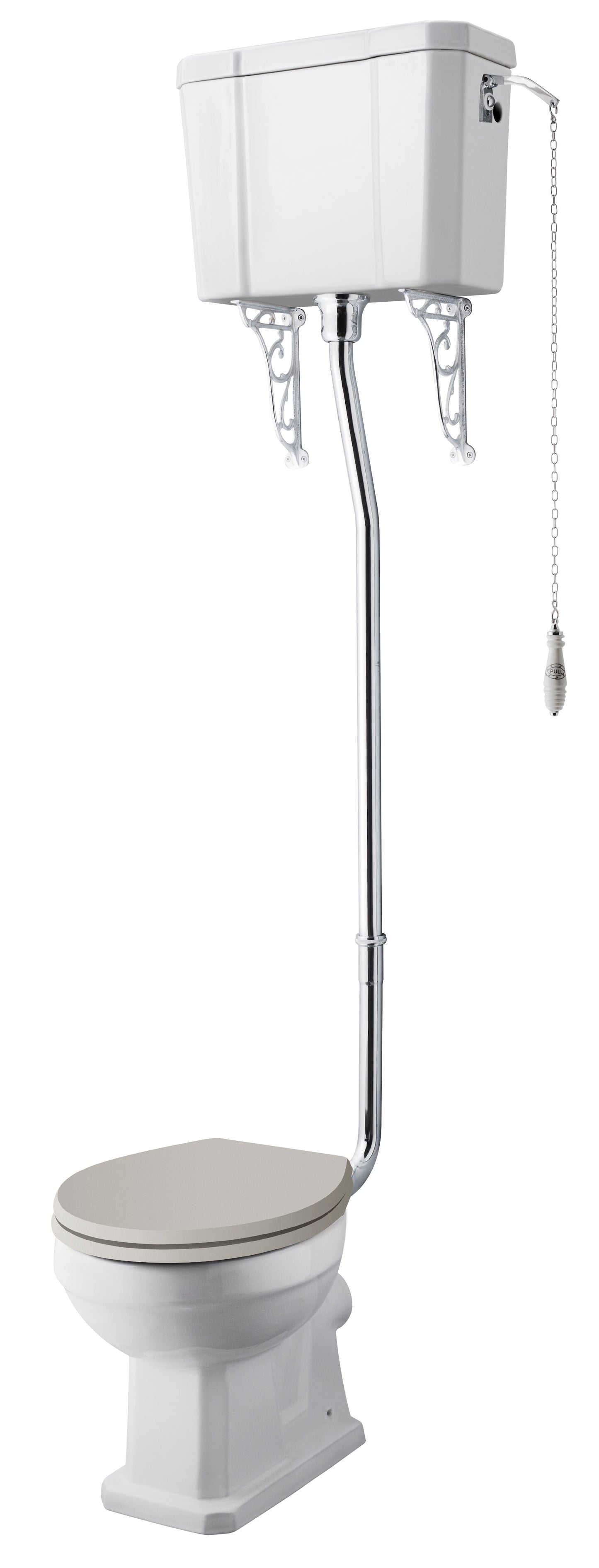 Hudson Reed Richmond Comfort Height High Level Toilet Including Cistern, Flush Pipe & Seat