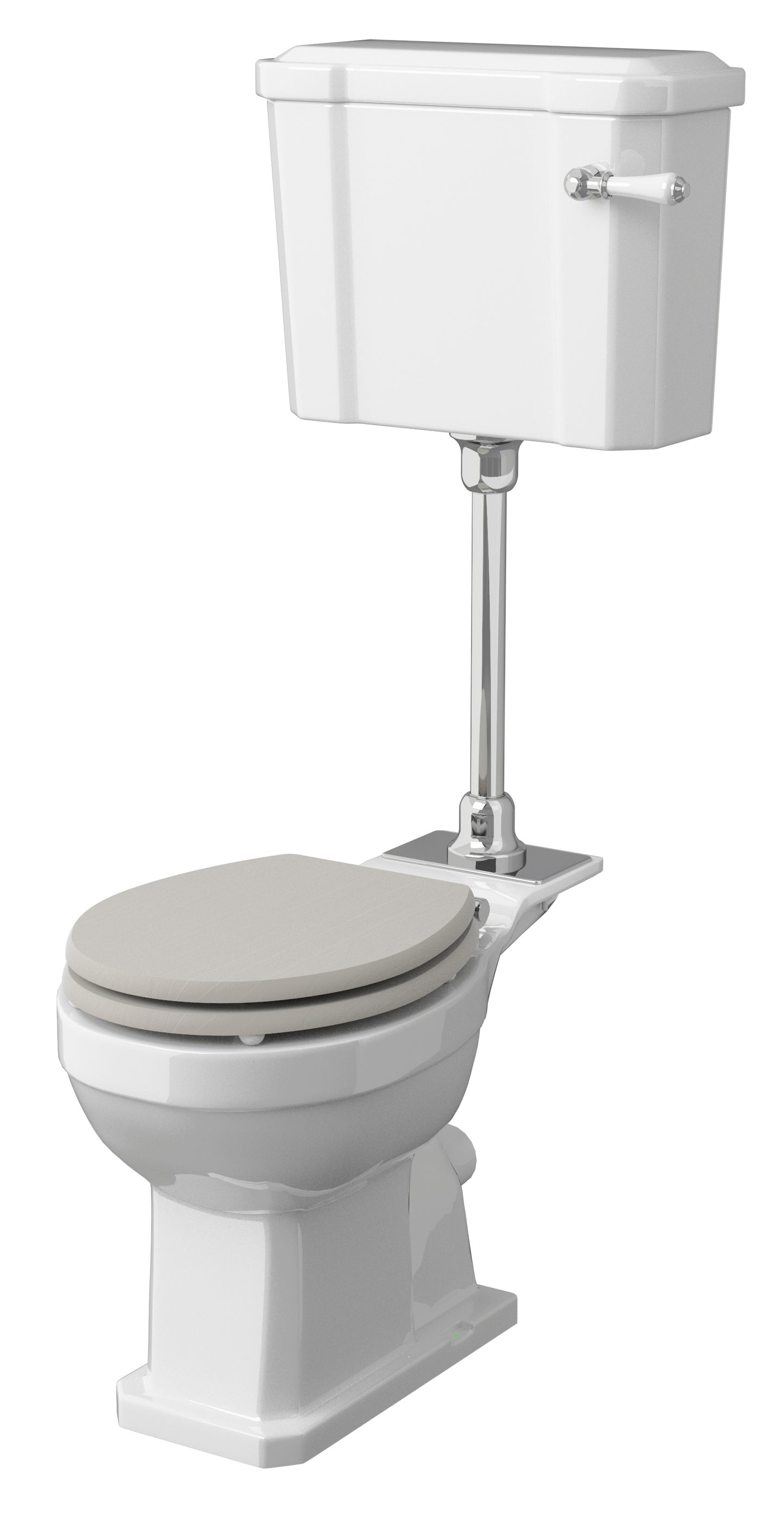 Hudson Reed Richmond Mid Level Toilet Including Seat, Cistern & Flush Pipe