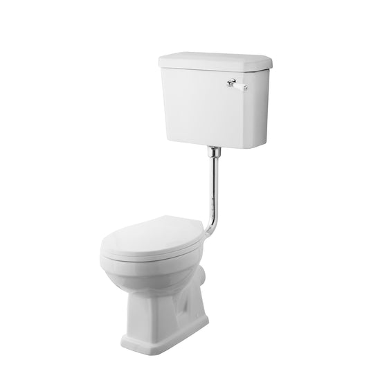 Nuie Traditional Low Level Toilet Including Cistern & Flush Pipe