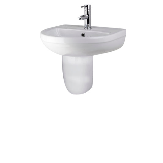 Nuie 500mm Basin & Semi Pedestal