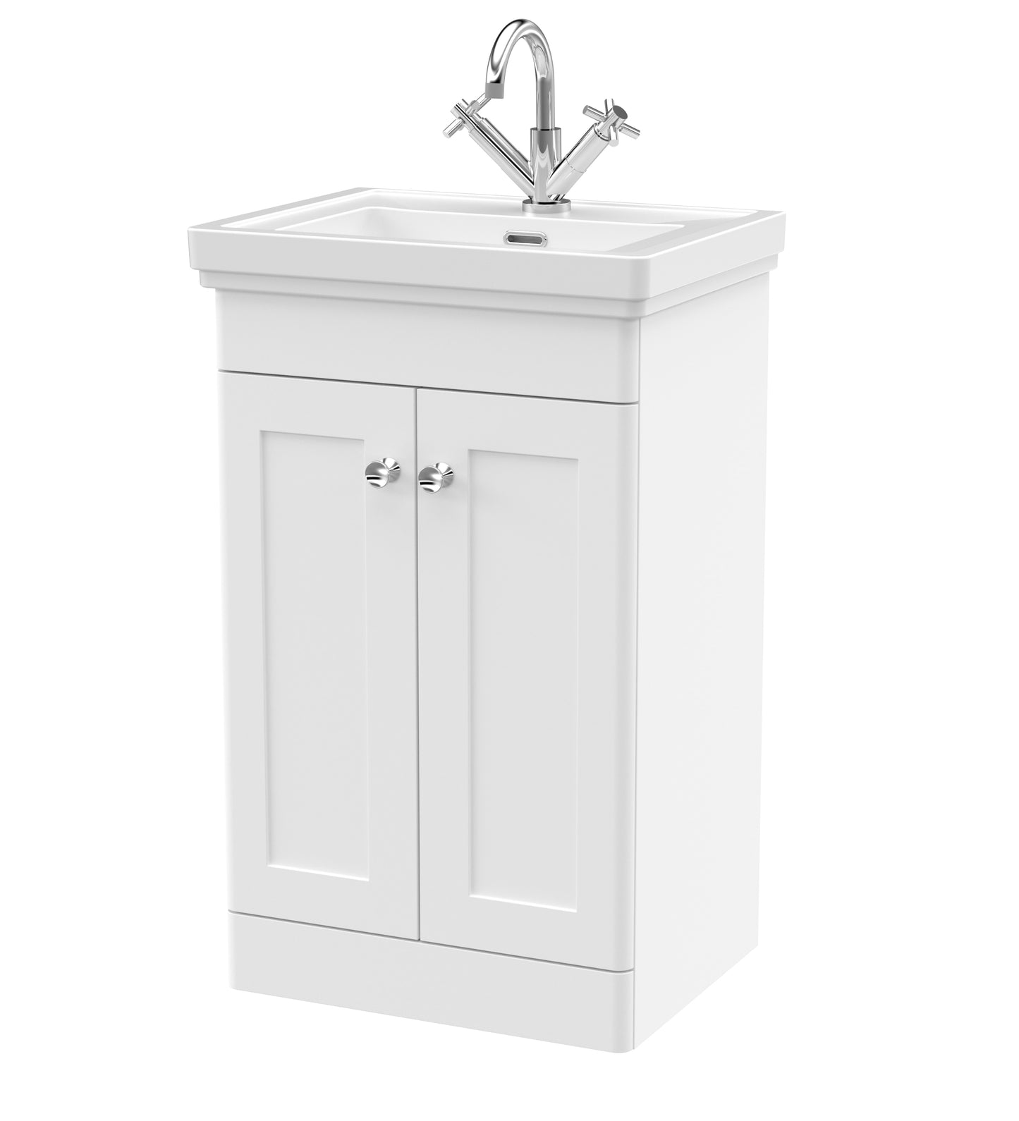 Classique 500mm Floor Standing 2 Door Vanity Basin Unit by Nuie