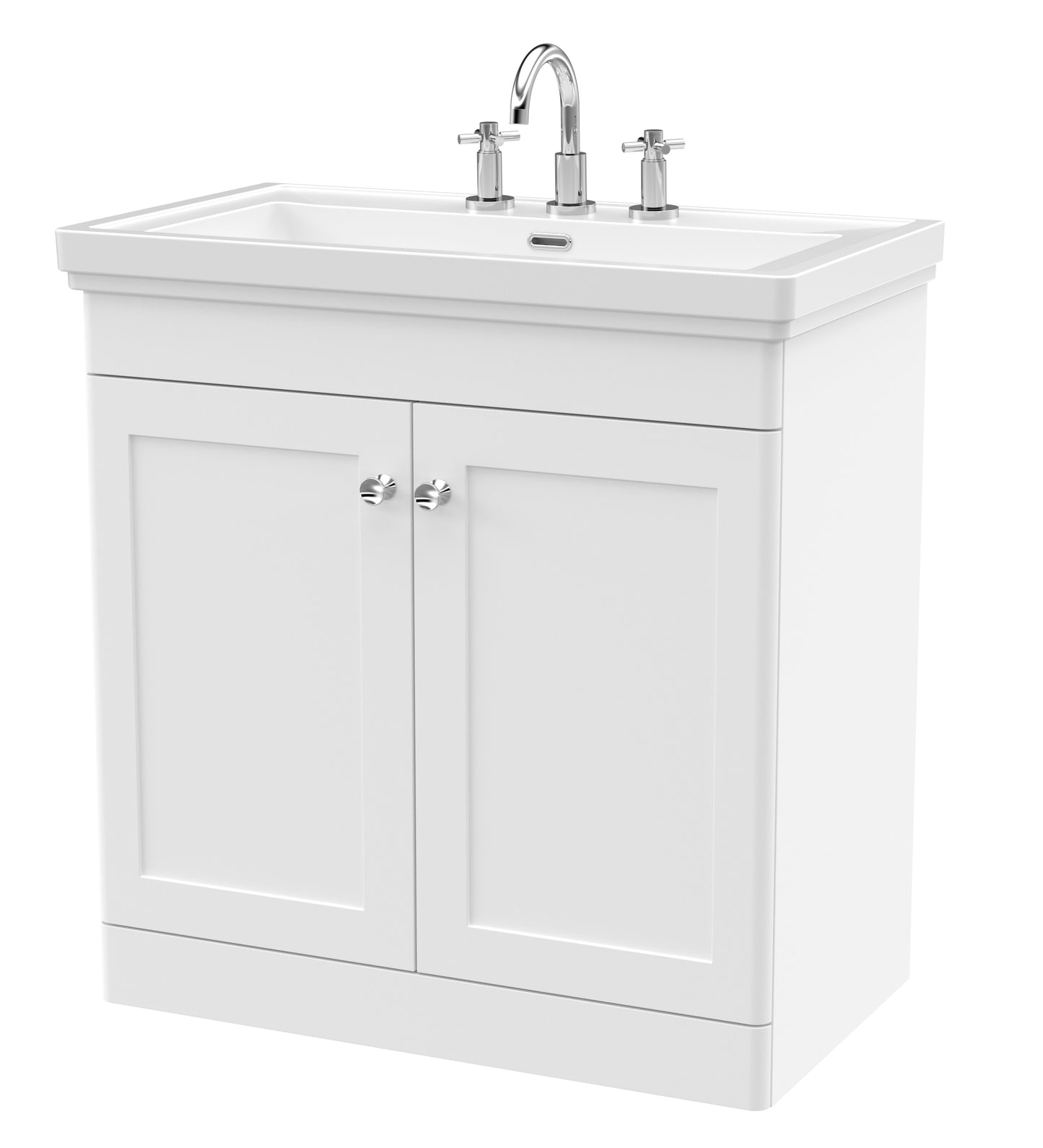 Classique 800mm Floor Standing 2 Door Vanity Unit by Nuie