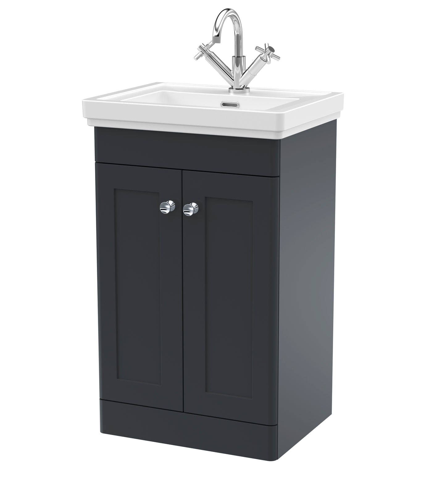 Classique 500mm Floor Standing 2 Door Vanity Basin Unit by Nuie