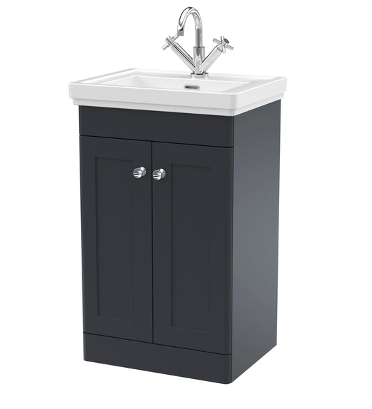 Classique 500mm Floor Standing 2 Door Vanity Basin Unit by Nuie