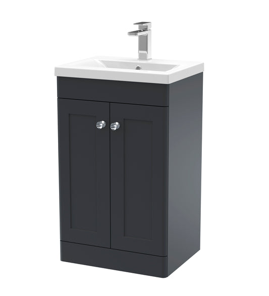 Classique 500mm Floor Standing 2 Door Bathroom Vanity Unit by Nuie