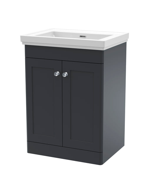 Classique 600mm Traditional Floor Standing 2 Door Vanity Unit by Nuie