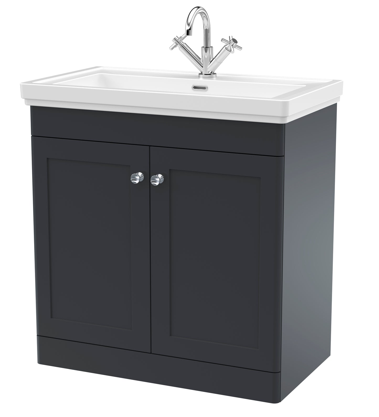 Classique 800mm Floor Standing 2 Door Vanity Basin Unit by Nuie