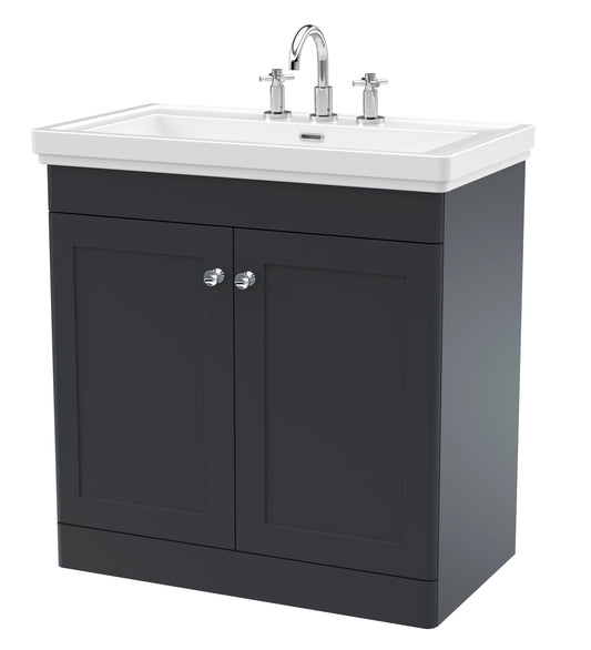 Classique 800mm Floor Standing 2 Door Vanity Unit by Nuie