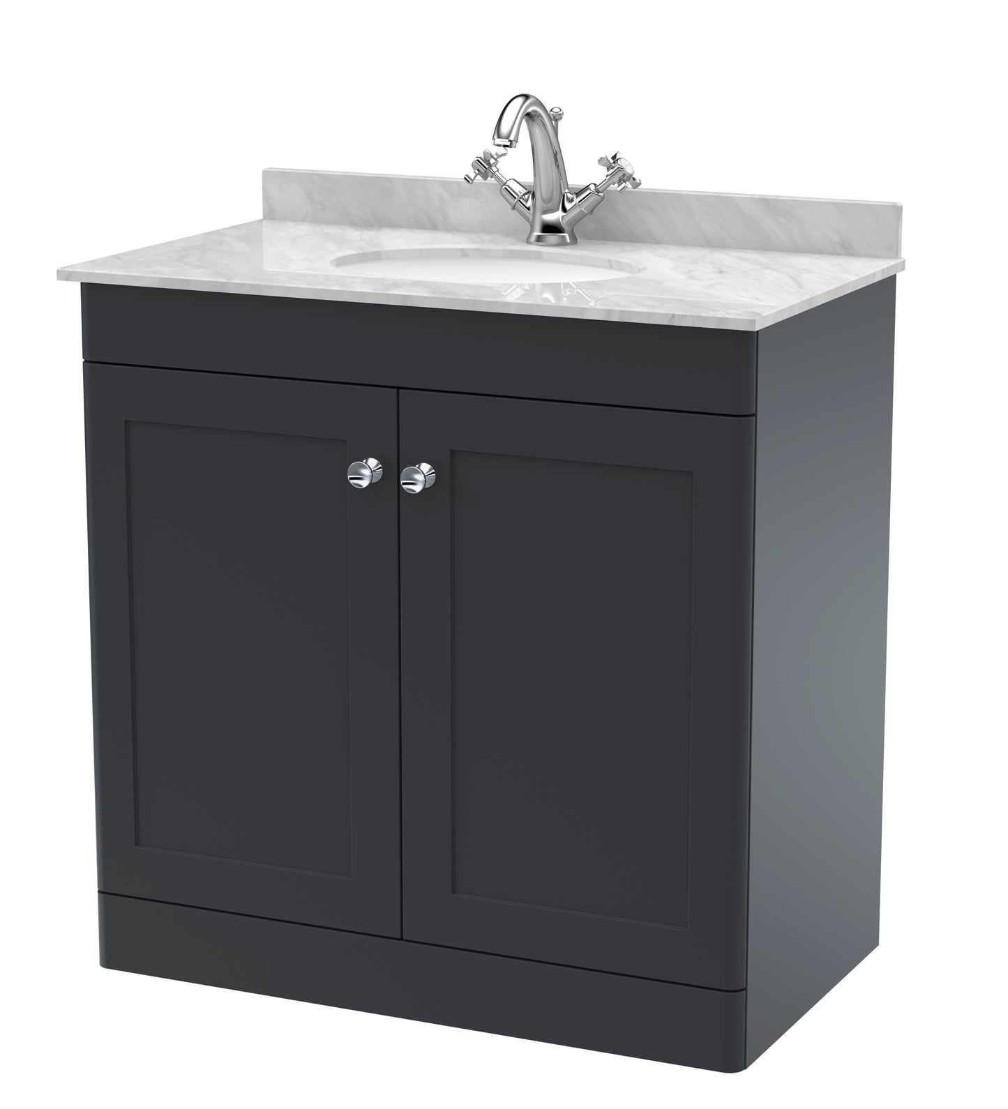 Classique 820mm Floor Standing 2 Door Vanity Unit for Bathroom by Nuie