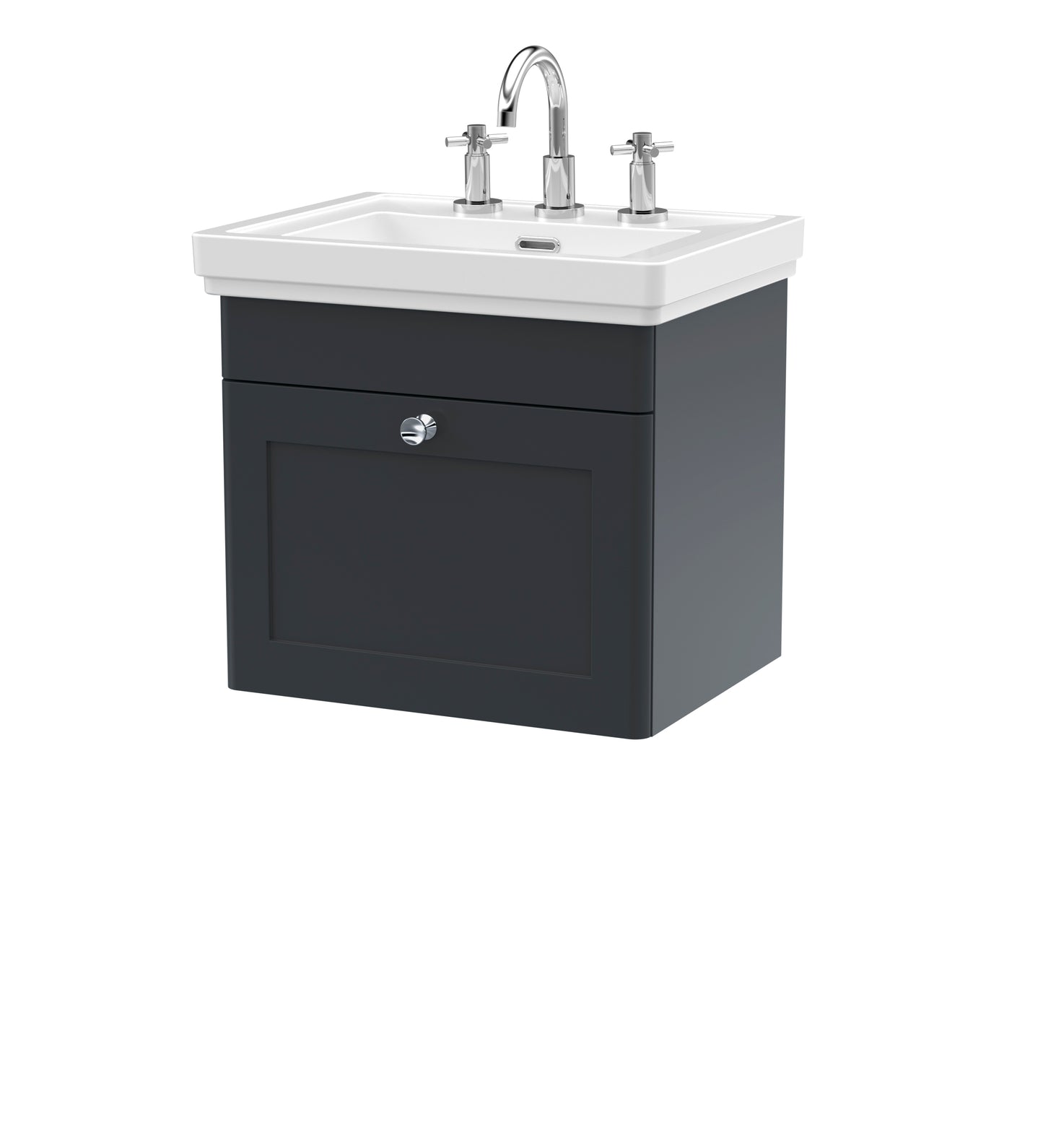 Classique 500mm Wall Hung 1 Drawer Vanity Unit by Nuie