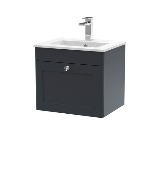 Classique 500mm 1 Drawer Wall Hung Vanity Unit by Nuie