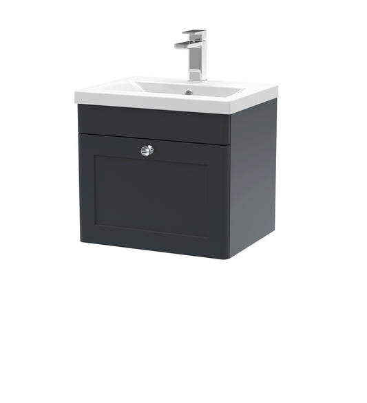 Classique 500mm Wall Hung Single Drawer Vanity Unit by Nuie