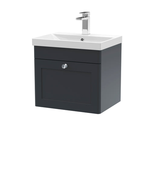 Classique 500mm Wall Hung 1 Drawer Vanity Unit by Nuie