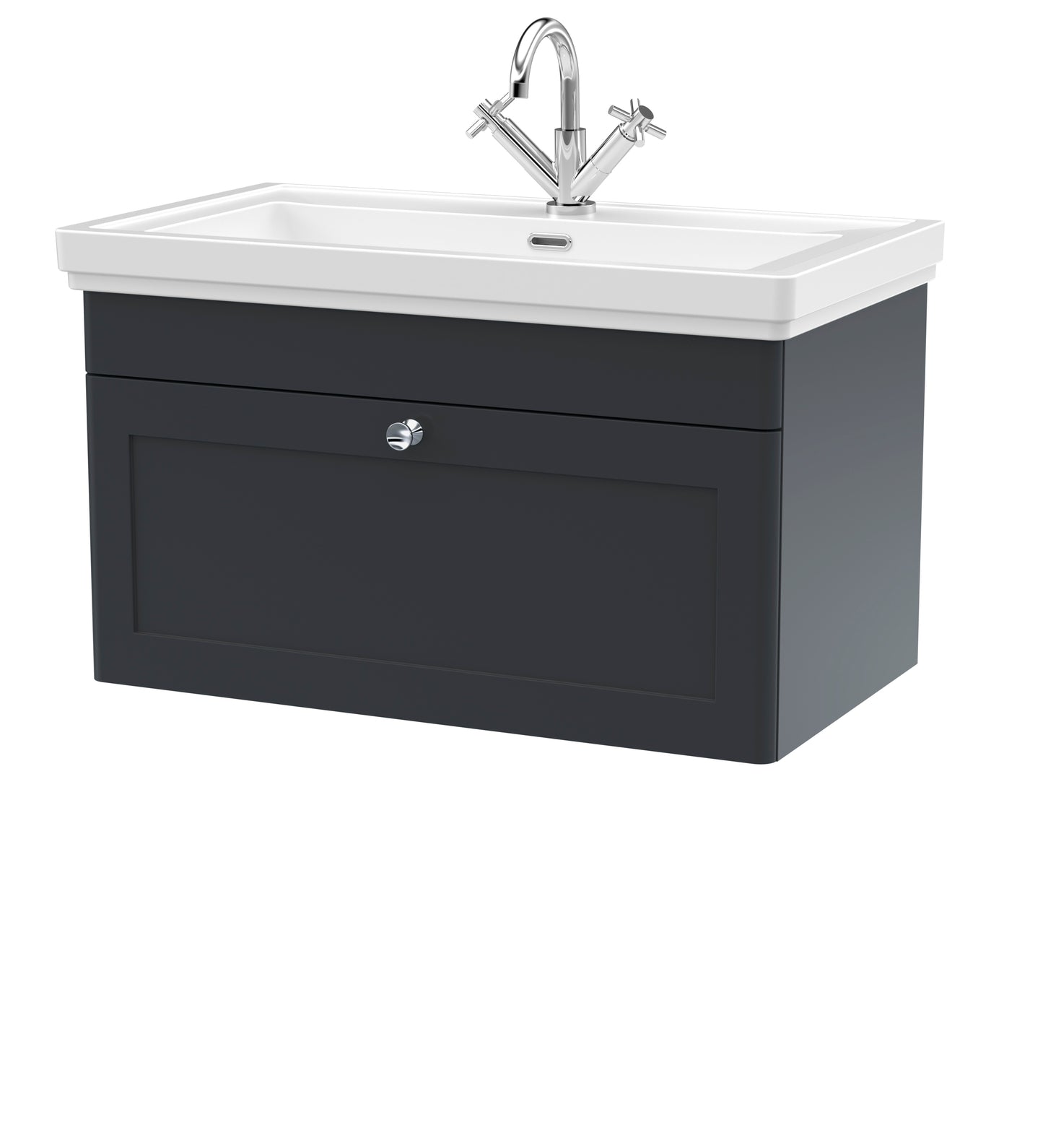 Classique 800mm Wall Hung 1 Drawer Vanity Unit by Nuie