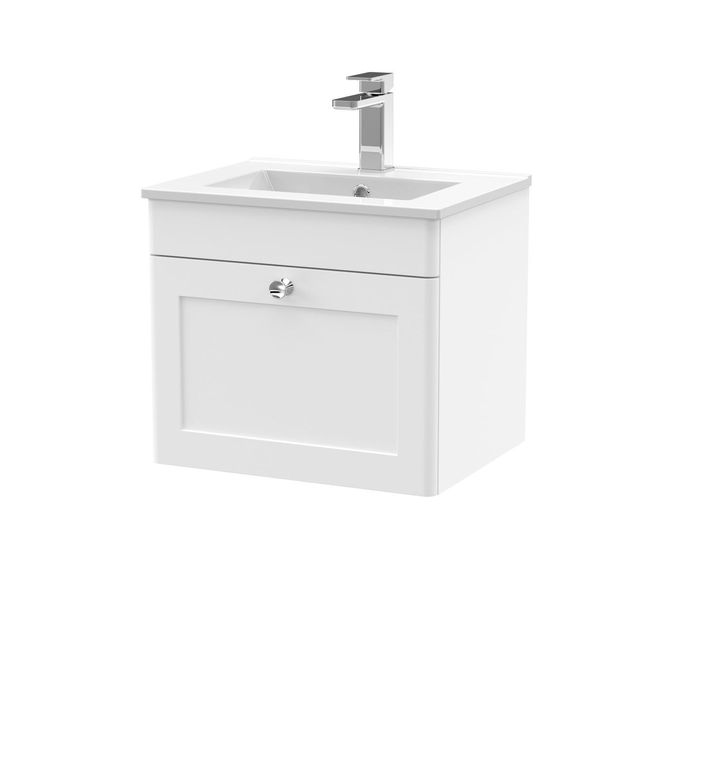 Classique 500mm 1 Drawer Wall Hung Vanity Unit by Nuie