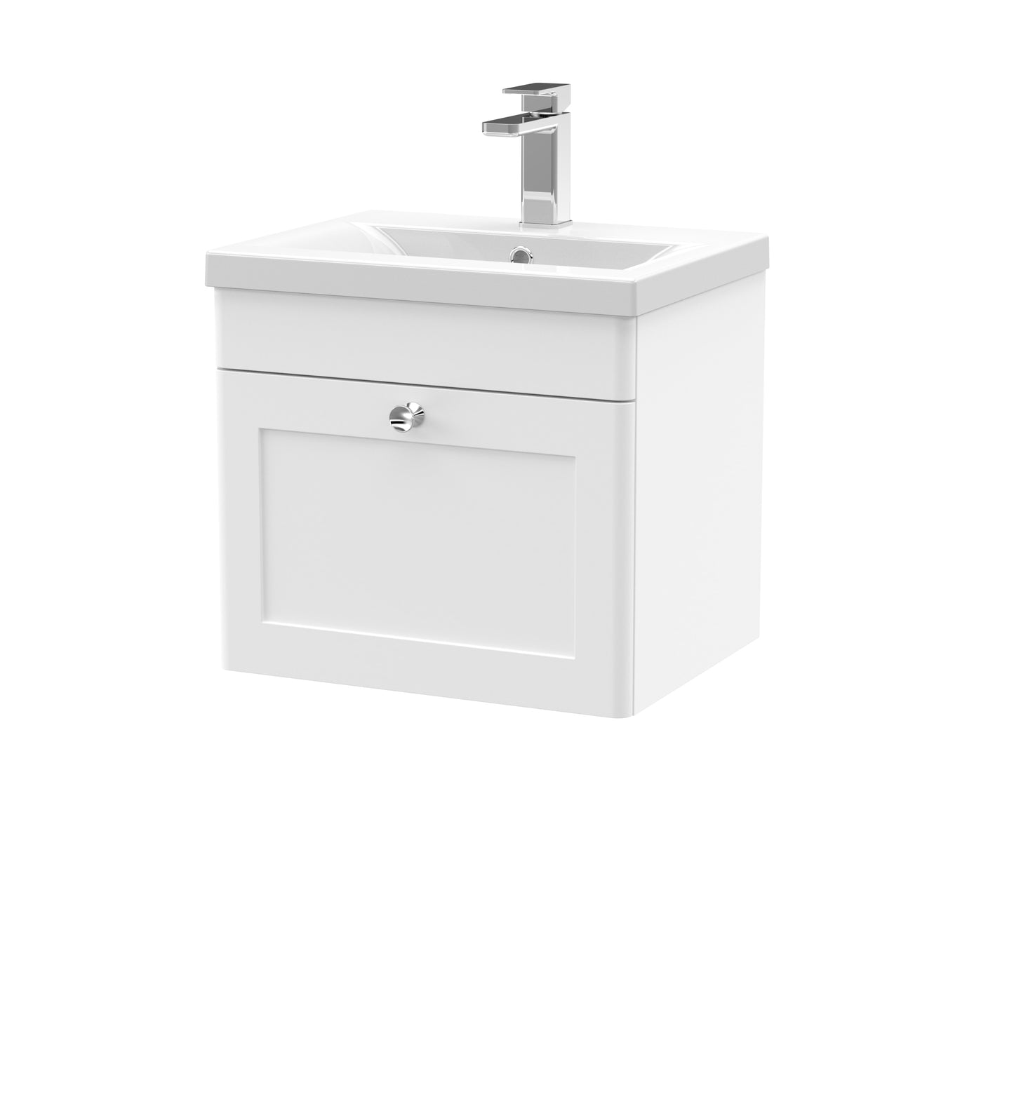 Classique 500mm Wall Hung Single Drawer Vanity Unit by Nuie