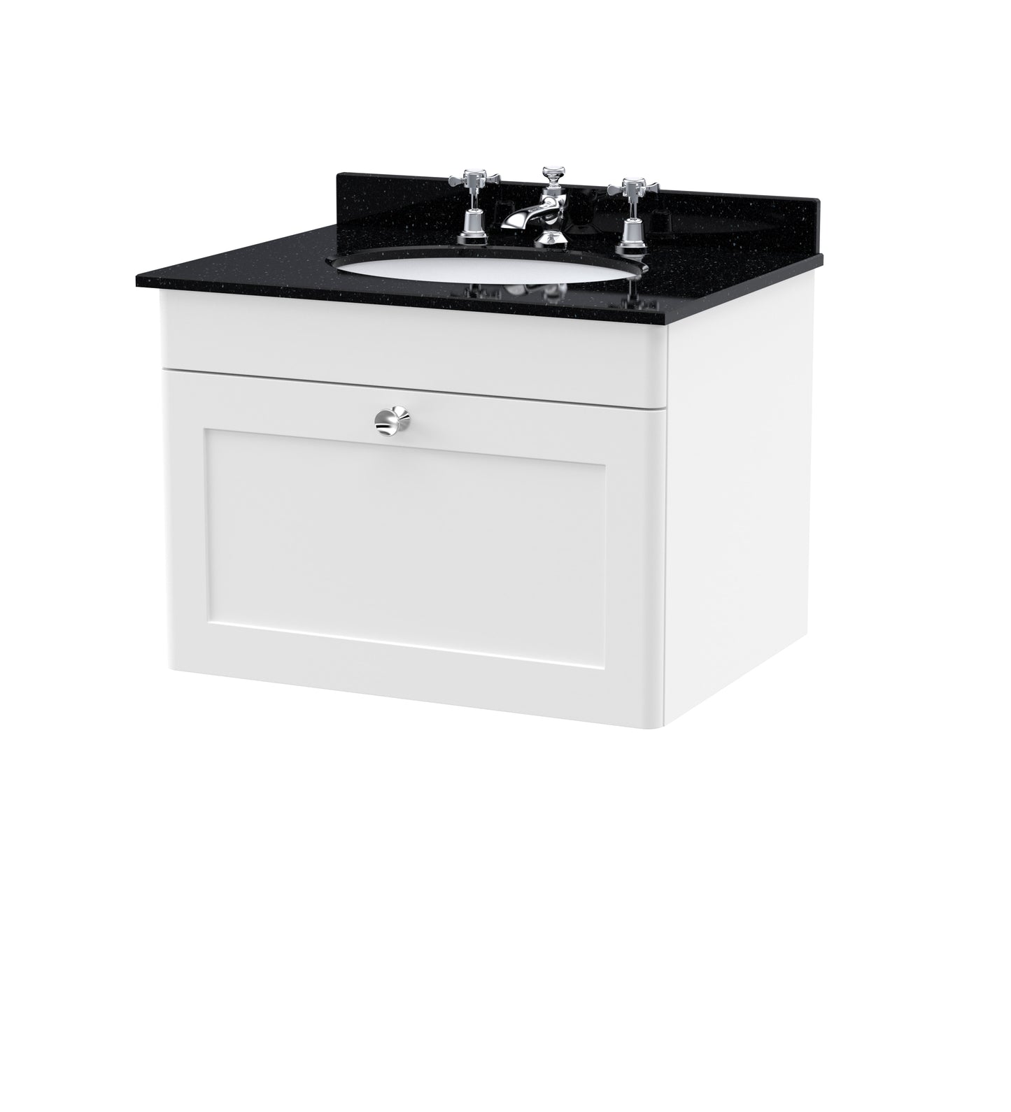 Classique 600mm Wall Hung 1 Drawer Vanity Unit by Nuie